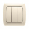 Выключатель VIKO тройной кремовый