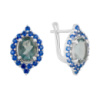 Серебряные серьги CatalogSilver с мистик топазом (2122029)