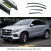 Дефлектори вікон Mercedes GLE Coupe 2015-2019 П/K скотч«FLY»«нерж.сталь 3D»BBZGE1523-W/S156-157