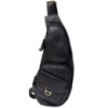 Чоловіча сумка через плече із зернистої натуральної шкіри 722964 Чорний