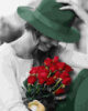 Картина за номерами «Щаслива леді з квітами» 40х50см