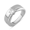 Серебряное кольцо CatalogSilver с фианитами, вес изделия 4,21 гр (2094630) 17.5 размер