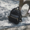 Маленький женский рюкзак стеганный Черный