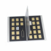 Алюминиевый органайзер кейс для 24 карт памяти MicroSD/Sim