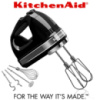 Ручной черный миксер KitchenAid 5KHM9212EOB