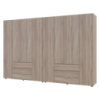 Комплект шкафов для одежды Doros Гелар (2 шт.) 310х49,5х203,4 см Дуб сонома (DRS-011114)