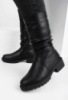 Жіночі чорні чоботи на блискавці
