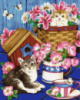 Картина за номерами «Кошенята у квітах» 40х50см