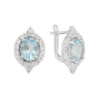 Серебряные серьги CatalogSilver с натуральным топазом 5.74ct (2129653)