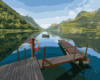 Картина за номерами «Мостик на озері» 40х50см