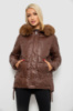 Куртка жіноча зимова коротка, колір коричневий, 244R865