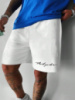 Білі чоловічі шорти з ДТФ
