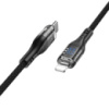 Кабель Hoco U115 с дисплеем Type-C to Lightning PD 1.2m black