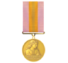 Медаль «Любов і вірність — зброя сильних» (рожева колодка)