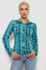 Сорочка жіноча в клітку, колір бірюзовий, 230R064-1