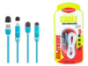 Кабель USB 2 в 1 microUSB/IPHONE REDDAX RDX-325 овальний з кришкою