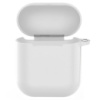 Силіконовий футляр New з карабіном для навушників Airpods 1/2 (Білий / White) - купити в SmartEra.ua