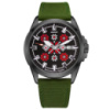Awarder Embroidery Black-Red Green  Automatic 10ATM