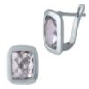 Серебряные серьги CatalogSilver с натуральным аметистом 5.963ct (1989746)