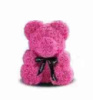 Ведмедик зі штучних 3D троянд у коробці 25см 25`TOY