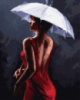 Картина за номерами «Леді під парасолькою» 40х50см