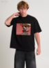 Футболка з мерчем чорна - 58-151