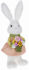 Фигура декоративная «Крольчиха с цветами» 16х13х46см, пенопласт