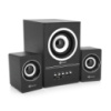 Колонки Kisonli U-2700BT, 5W+2x3W, USB/TF/BT/FM/AUX, с сабвуфером, DC: 5V, Black, BOX, Q16