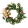 Венок искусственный рождественский с украшениями YES Небесная почта 903783 17.5 см