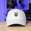 Кепка Pobedov Trucker Cotton - Герб чорна наклейка Білий