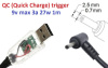 Переходник для роутера 9v (3a, 27w) 2.5(2.35)x0.7mm 1.2m з USB Type-A (male) Quick Charge QC тригер (A class) 1 день гар.