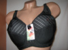 Бюстгальтер чорний із бічними вставками чашка DD-Е
