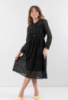 Жіноча чорна сукня з мереживом