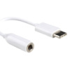 Перехідник Type-C to Jack 3.5mm (Female), 0.2m, White