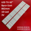 LED підсвітка TV 42« 10-led 3V 862mm KJ42D10L-ZC14F-01 KJ42D10R-ZC14F-01 303KJ420031/32 8шт.