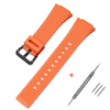 Ремінець для Casio G-Shock GA-100/110 Orange BK помаранчевий полімерний (1051-1100)