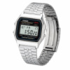 Чоловічий годинник Casio A159W-N1 — класична електронна модель у сріблястому корпусі з підсвічуванням