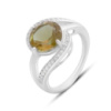 Серебряное кольцо CatalogSilver с Султанит султанитом 4.053ct, фианитами, вес изделия 4,7 гр (2171430) 18 размер