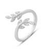 Серебряное кольцо CatalogSilver с фианитами, вес изделия 1,82 гр (2160946) 16.5 размер