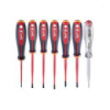 Набір викруток ізольованих VDE MILWAUKEE, (SL2,5/SL3/SL4/SL5.5/PH1/PH2/викрутка-тестер) (7шт)