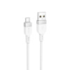 Кабель HOCO X109 Energy silicone charging data cable Micro(L=1M) White (6942007636230)