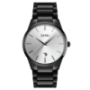 Чоловічий класичний годинник Skmei 9140BKSI Black-Silver з металевим браслетом та відображенням дати