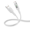 Кабель Hoco U120 с индикатором USB to Type-C QC 27W 1.2m grey