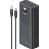 Power Bank Usams PB68 2USB+Type-C QC&PD3.0 65W 30000mAh with Type-C-Type-C cable Black (US-CD185) (Код товару:38472)