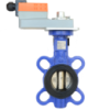 Затвор поворотний дисковий з електроприводом «Батерфляй» Ду 100 Walver (Ру=16, Т= -10..+120 °С, 150сек)