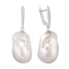 Серебряные серьги CatalogSilver с натуральным жемчугом барочным (2122319)