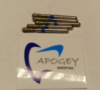Стоматологические алмазные фрезы боры 5 шт Azdent EX-20 в мягкой упаковке (синяя серия)