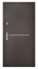 РОЗПРОДАЖ! Двері вхідні GALICIA Modern Base RAL 8019 Темний дуб 860x2050