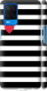 Чехол на Oppo • Черно-белые полосы 4461m-2306