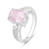 Серебряное кольцо CatalogSilver с натуральным Кунцитом 4.218ct, вес изделия 4,9 гр (2116516) 17.5 размер